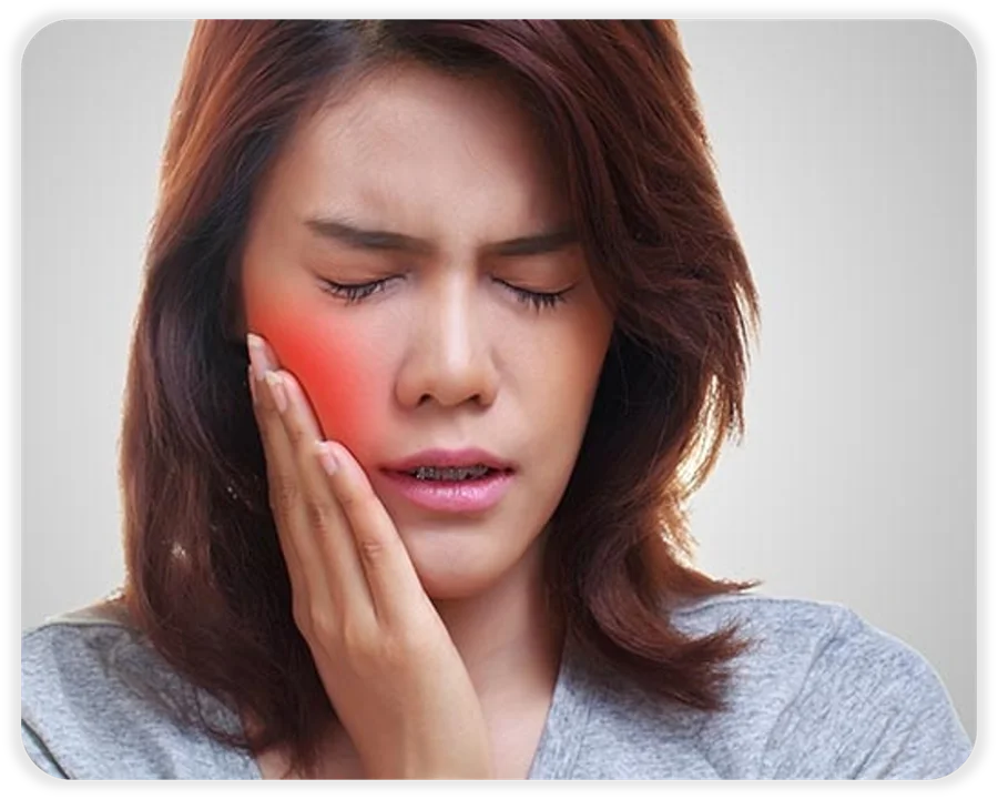 Paciente com dor de dente precisando de atendimento de emergência